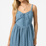 Camden Embroidered Mini Dress - Provincial Blue | O'Neill