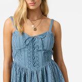 Camden Embroidered Mini Dress - Provincial Blue | O'Neill