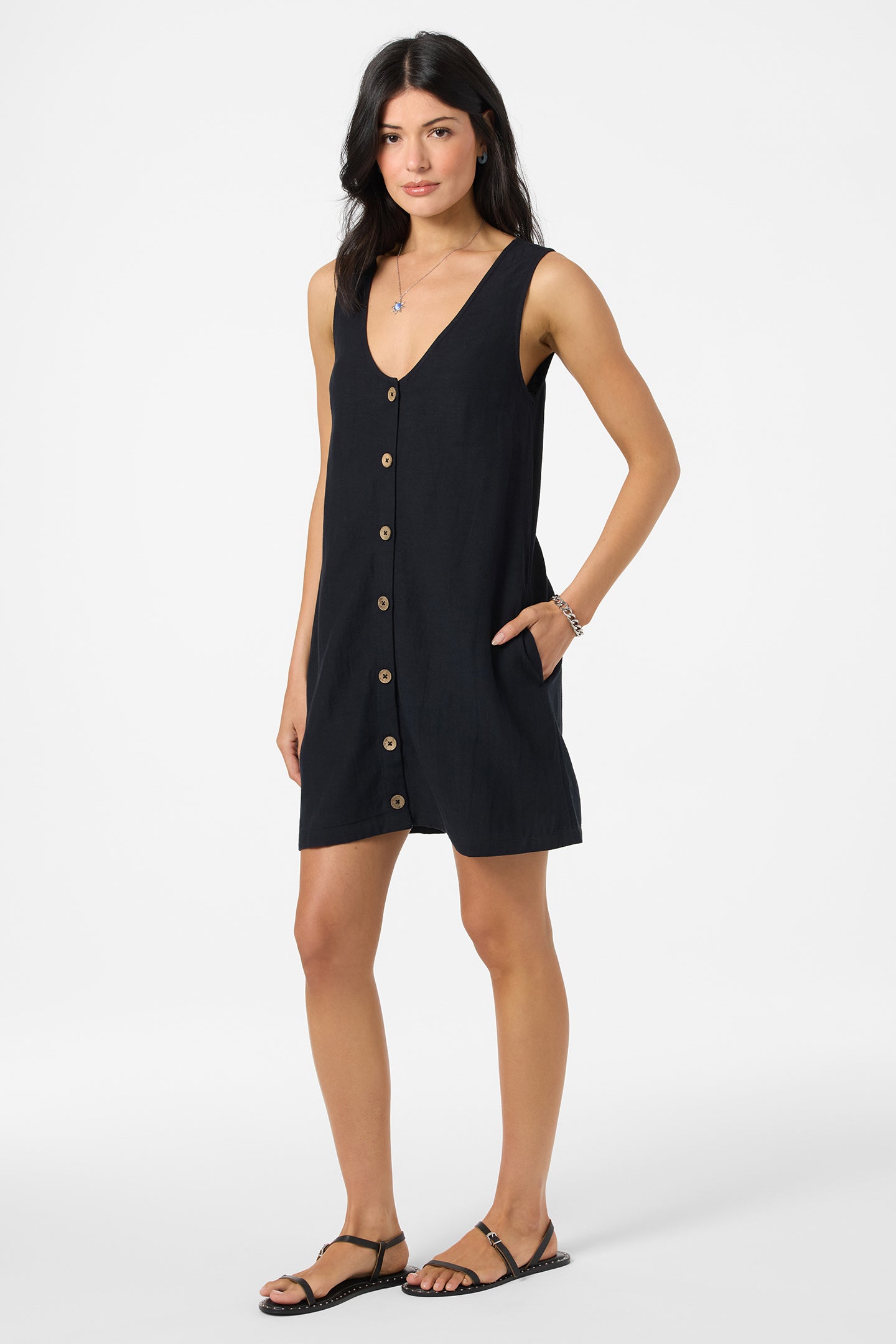 O'Neill Sanders Mini Dress in Black O'Neill Sanders Mini Dress in Black
