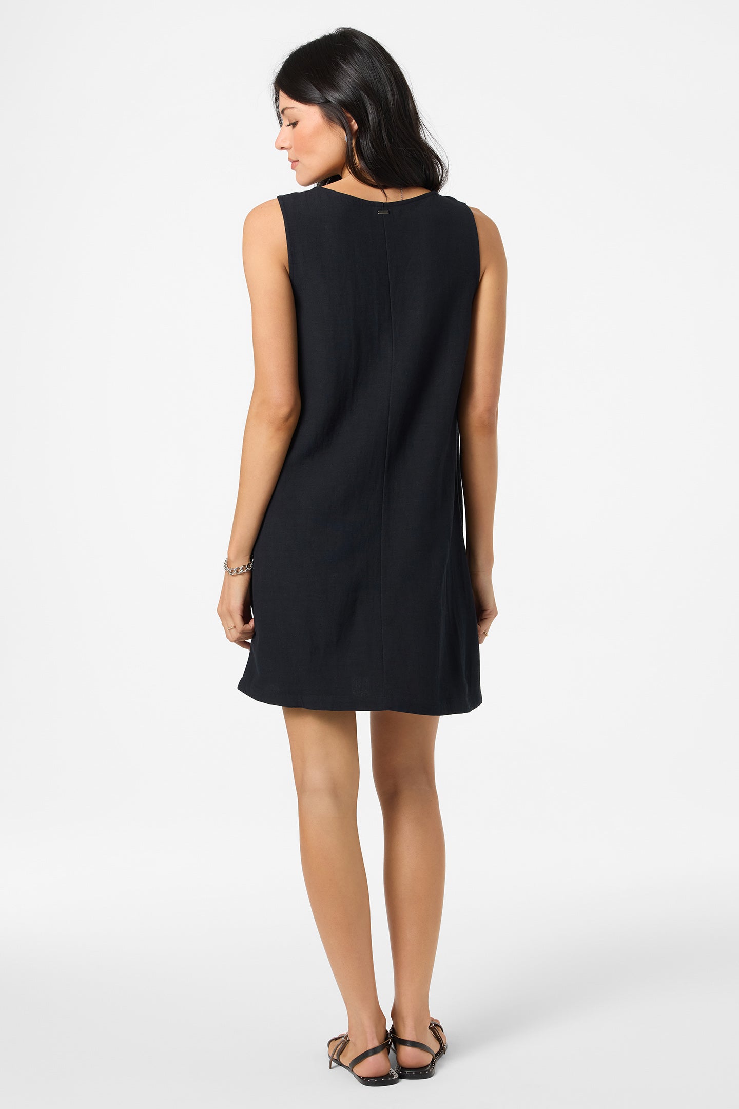 O'Neill Women's Sanders Mini Dress in Black, Size XS, Linen