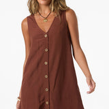 Sanders Mini Dress - Coconut Brown | O'Neill
