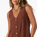 Sanders Mini Dress - Coconut Brown | O'Neill