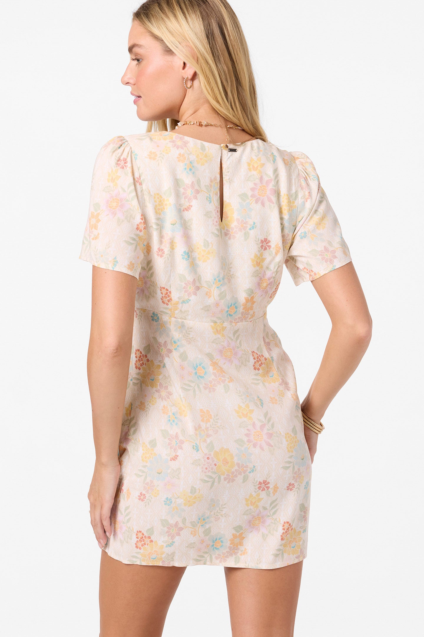 robin mini dress O'Neill Women's Robin Floral Mini Dress in Tapioca, Size XS, Viscose