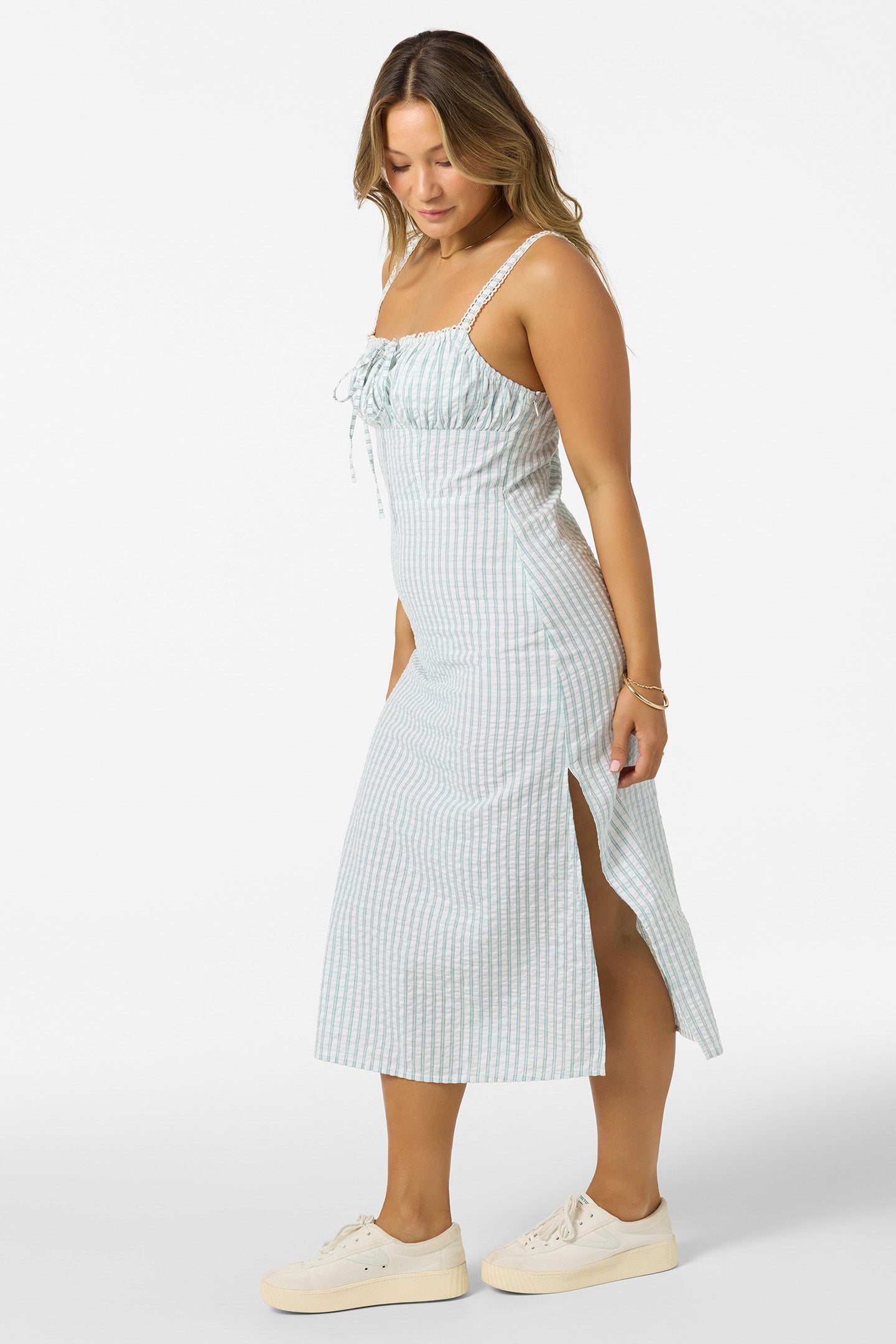 Wiley Plaid Dress Midi Dress - Winter White | O'Neill