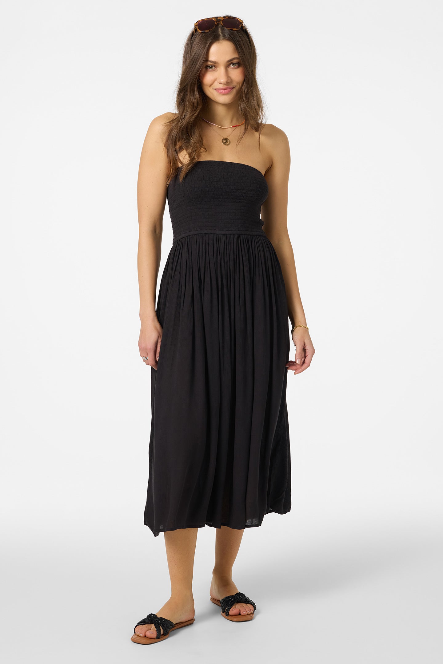 slim fit dress slacks CD25-A1341 STRAPLESS CHIFFON RUFFLE A-LINE DRESS – THE DRESS SHOP