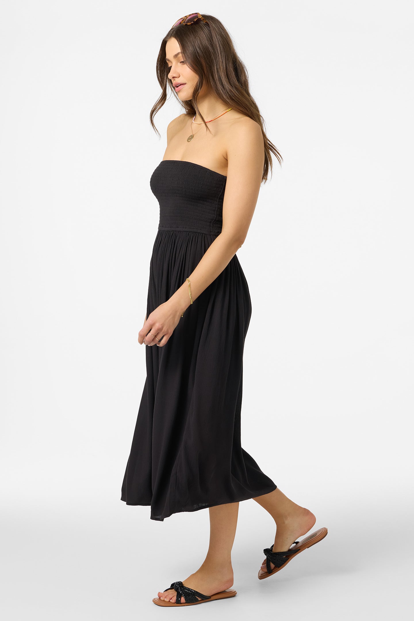 O'Neill Women's Piper Midi Dress, Black / S