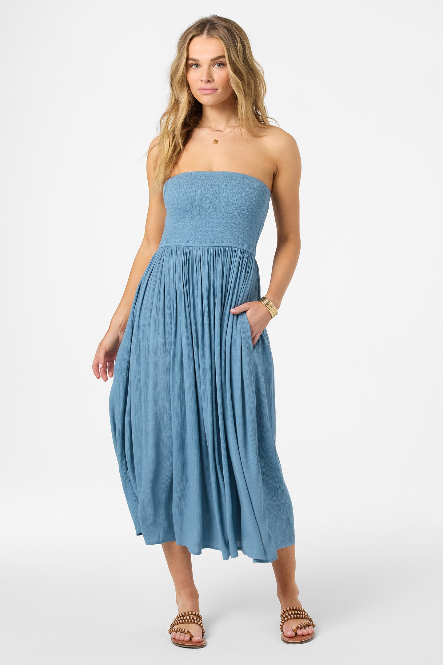 Piper Dress Midi Dress - Provincial Blue | O'Neill