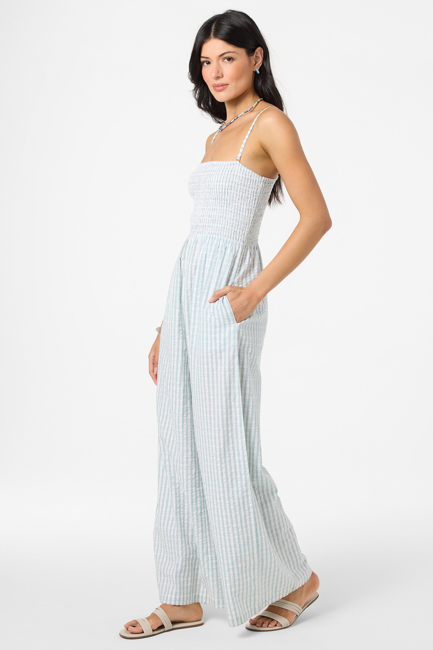 O'Neill Women's Aiyana Plaid Jumper in Winter White, Size XL