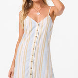 Atlee Stripe Mini Dress - Tapioca | O'Neill