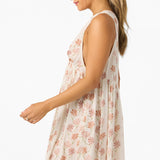 Saltwater Essentials Teddy Printed Mini Cover-Up Dress - Tofu | O'Neill