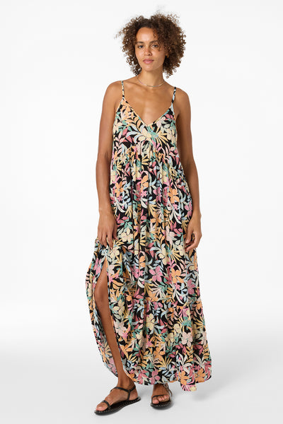 O'Neill Women's Anica Maxi Dress in Black, Size XS, Viscose