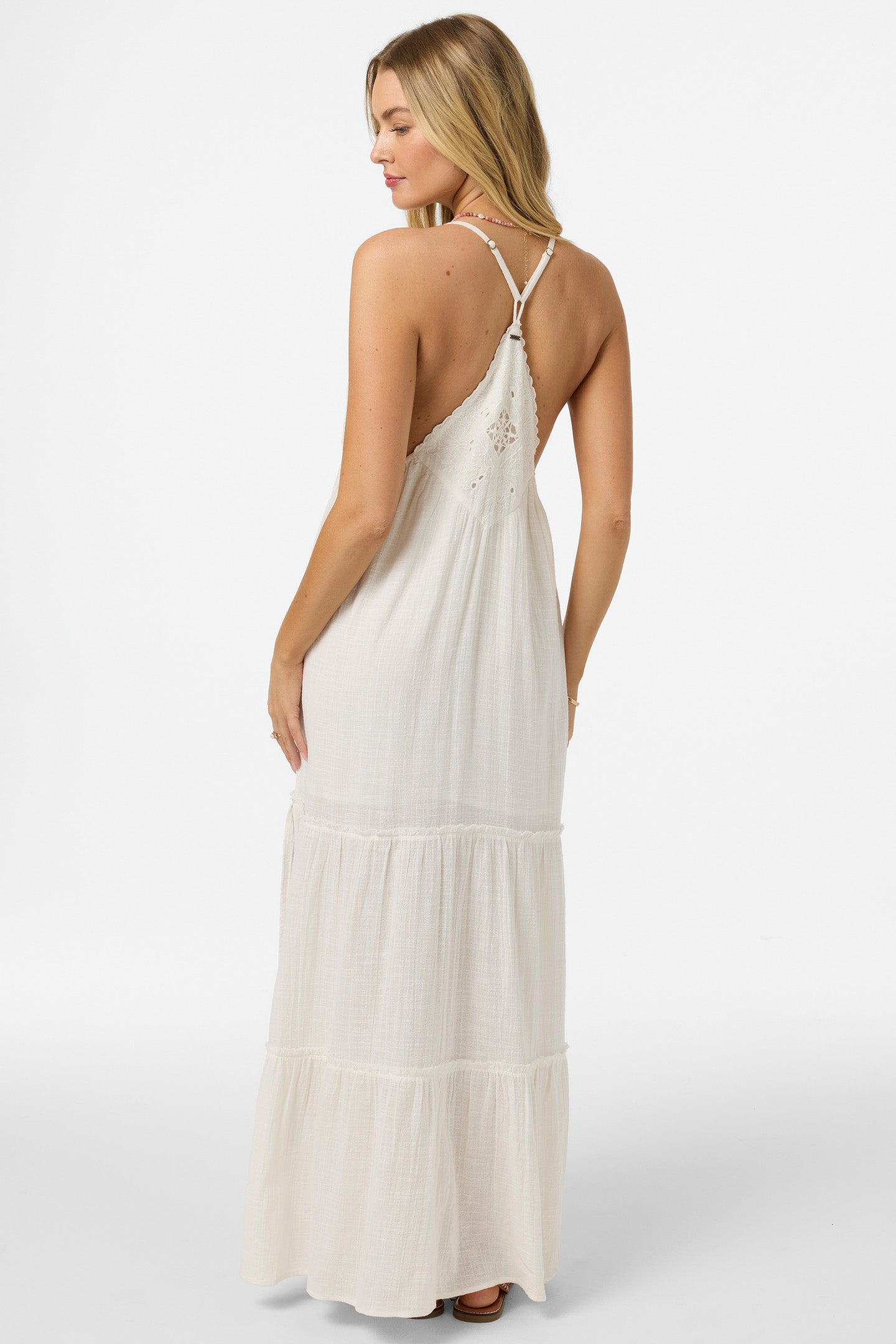 O'Neill Women's Lisbon Maxi Dress in Winter White, Size 2XL