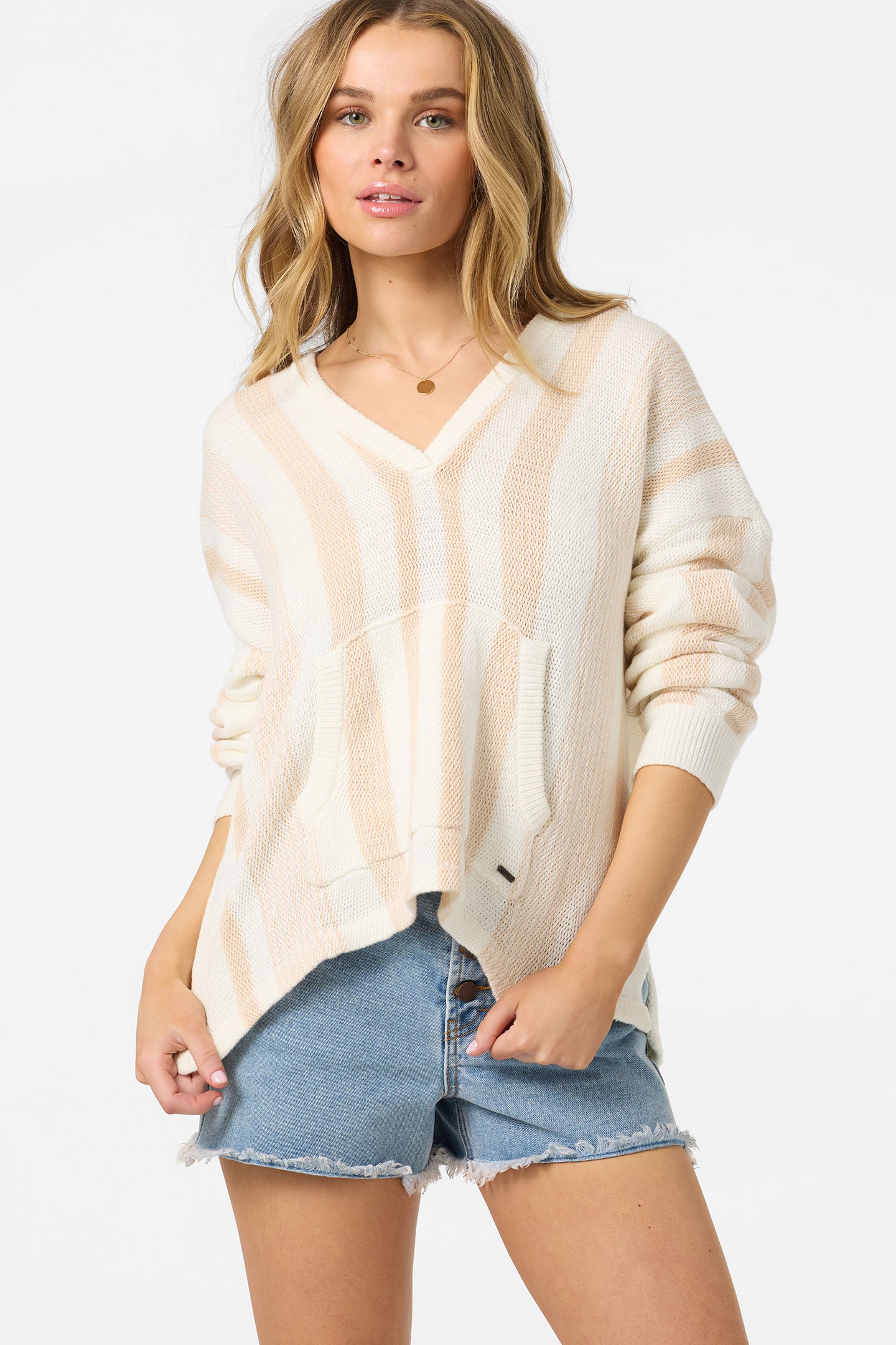 Catamaran Relaxed Hooded Sweater Long Sleeve Top - Tapioca | O'Neill