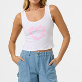 Leah Hawaii Scoopneck Tank - White | O'Neill