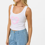 Leah Hawaii Scoopneck Tank - White | O'Neill