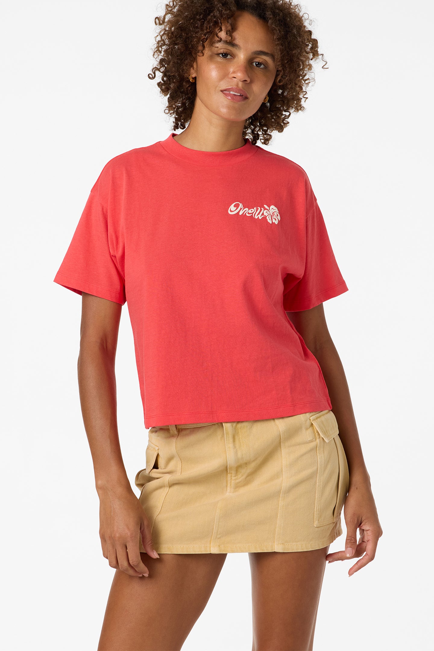 HIBISCUS EASY TEE LAVA RED - Lava Red | O'Neill