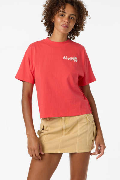 Hibiscus Easy Tee - Lava Red | O'Neill