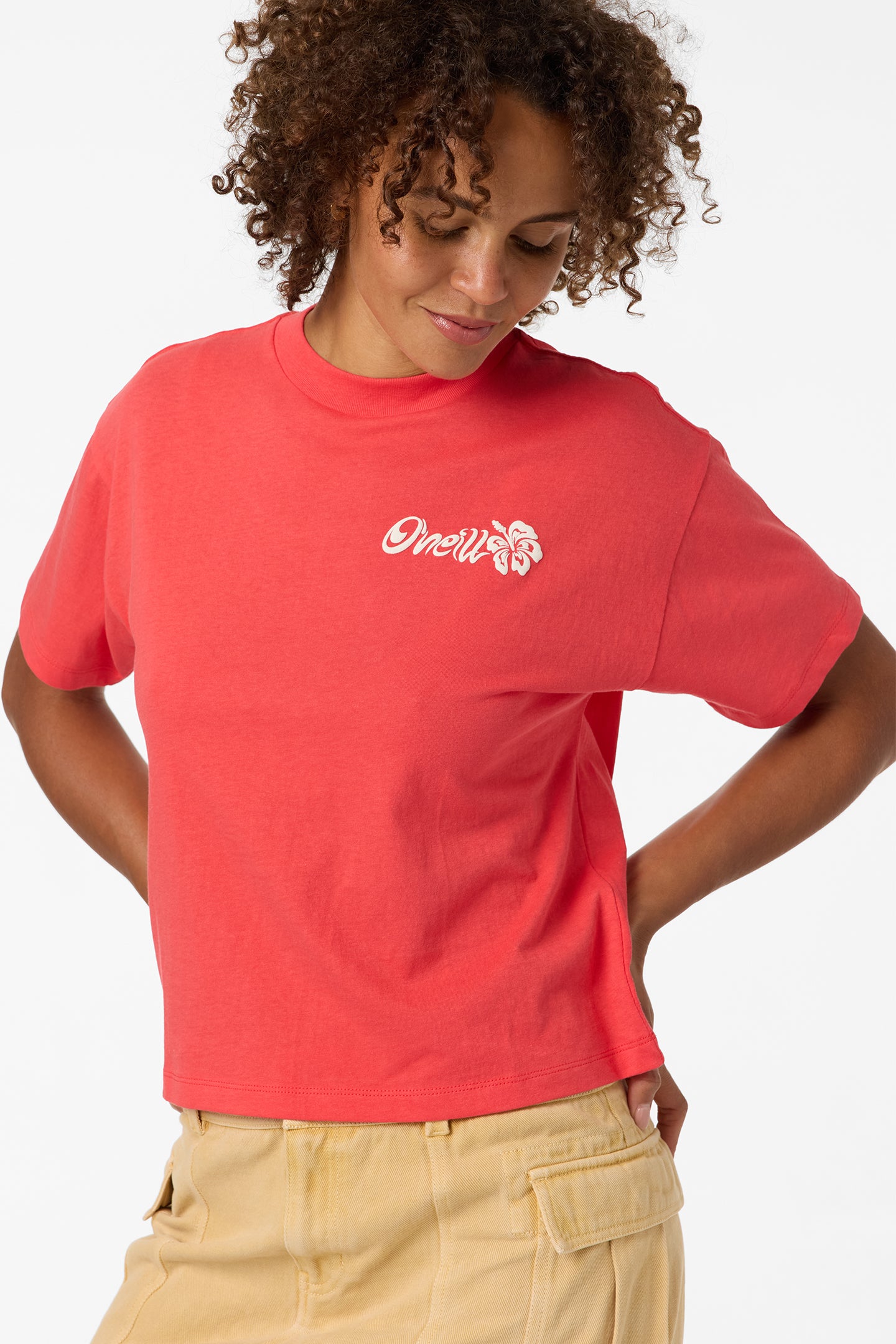 HIBISCUS EASY TEE LAVA RED - Lava Red | O'Neill