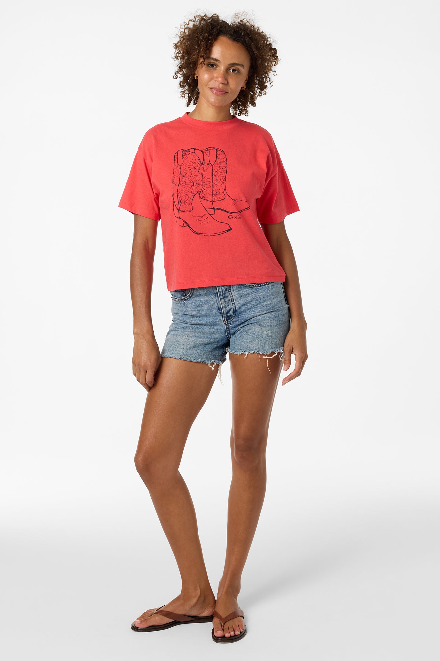 OUT WEST EASY TEE LAVA RED - Lava Red | O'Neill