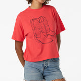 OUT WEST EASY TEE LAVA RED - Lava Red | O'Neill