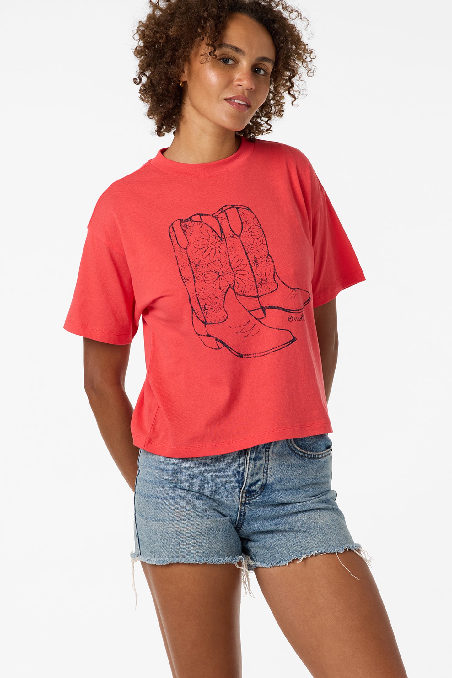 OUT WEST EASY TEE LAVA RED - Lava Red | O'Neill