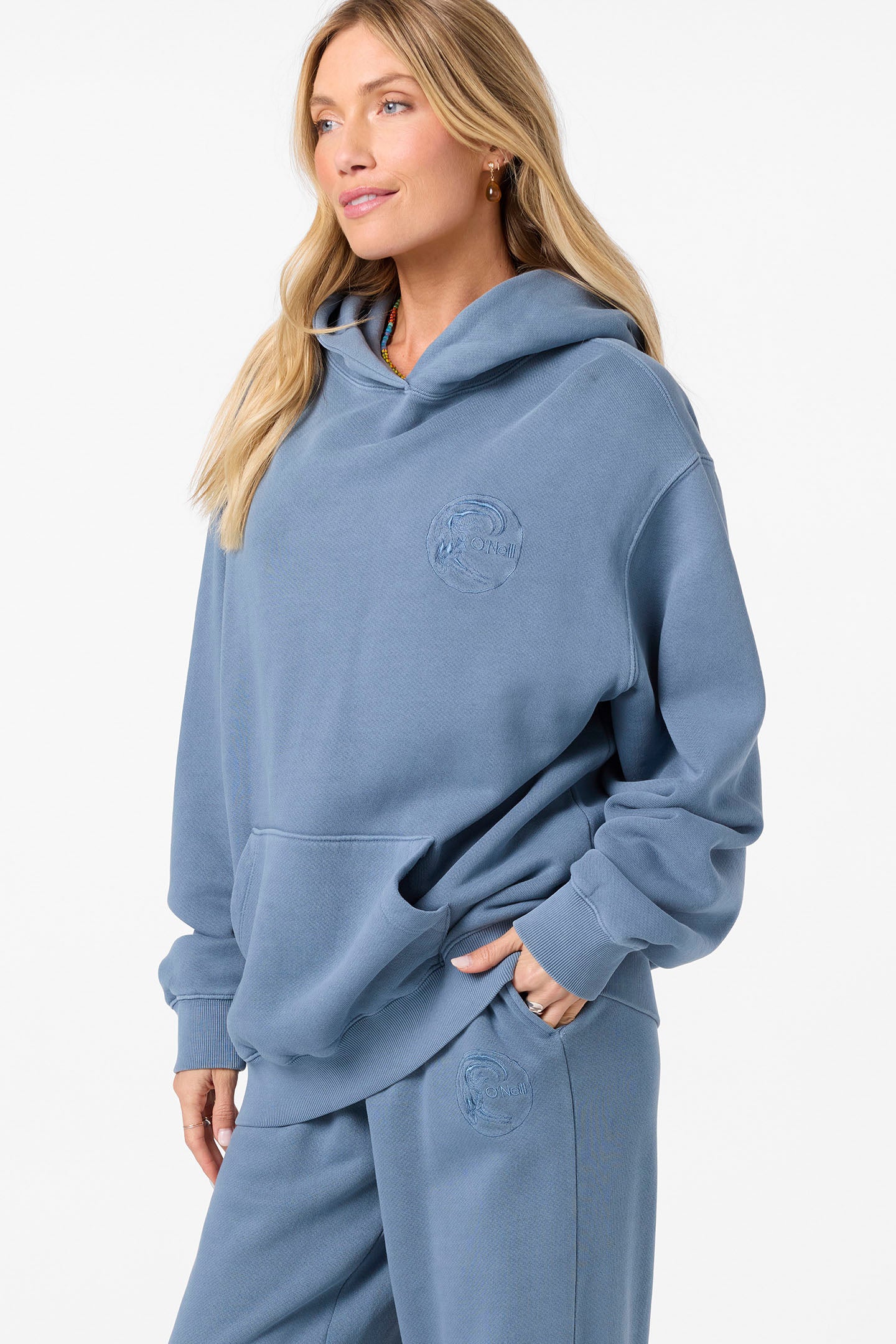O'Riginals Circle Surfer Vintage Hoodie Crew Neck Fleece - Blue
