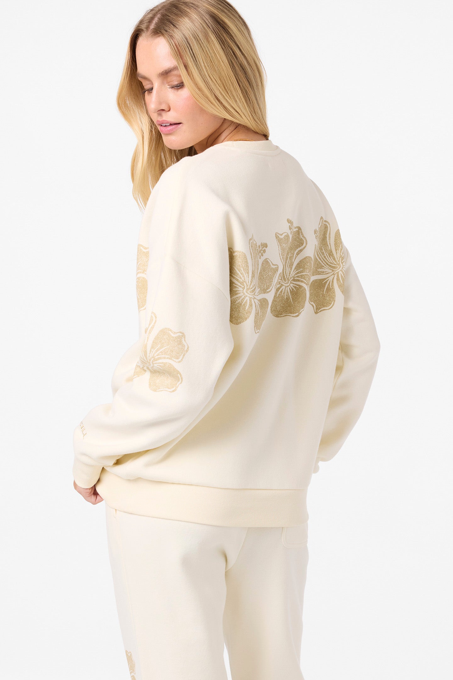 Lei Oversized Crew Crew Neck Fleece - Winter White | O'Neill