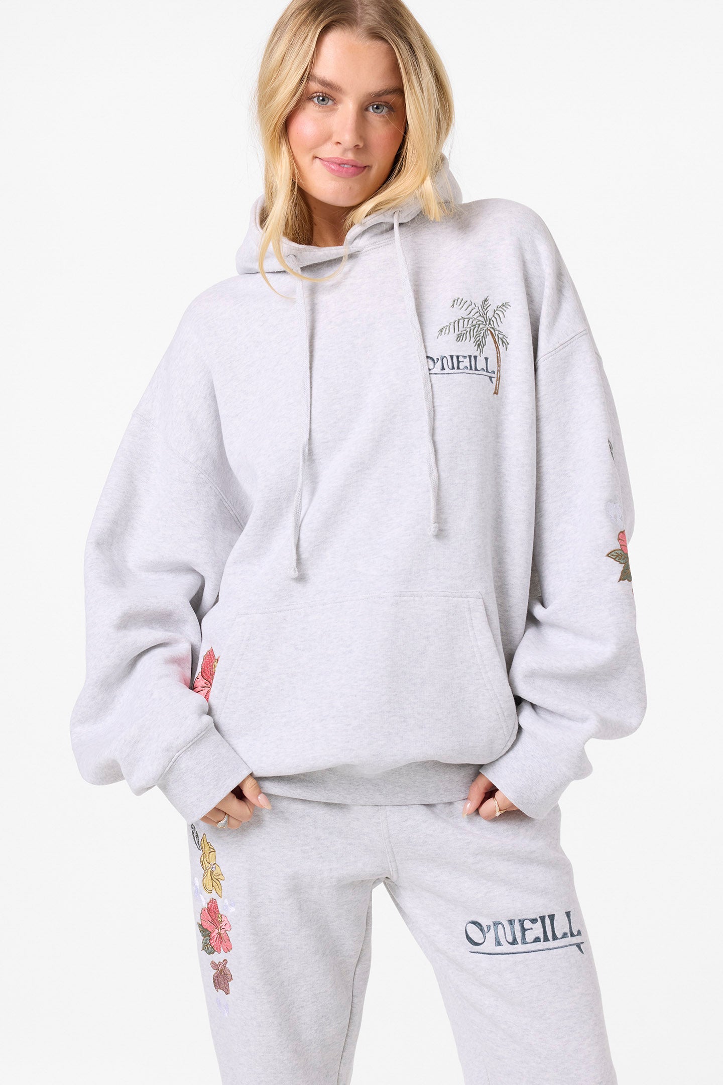 Lush Oversized Hoodie Pullover Fleece - Heather Grey | O'Neill