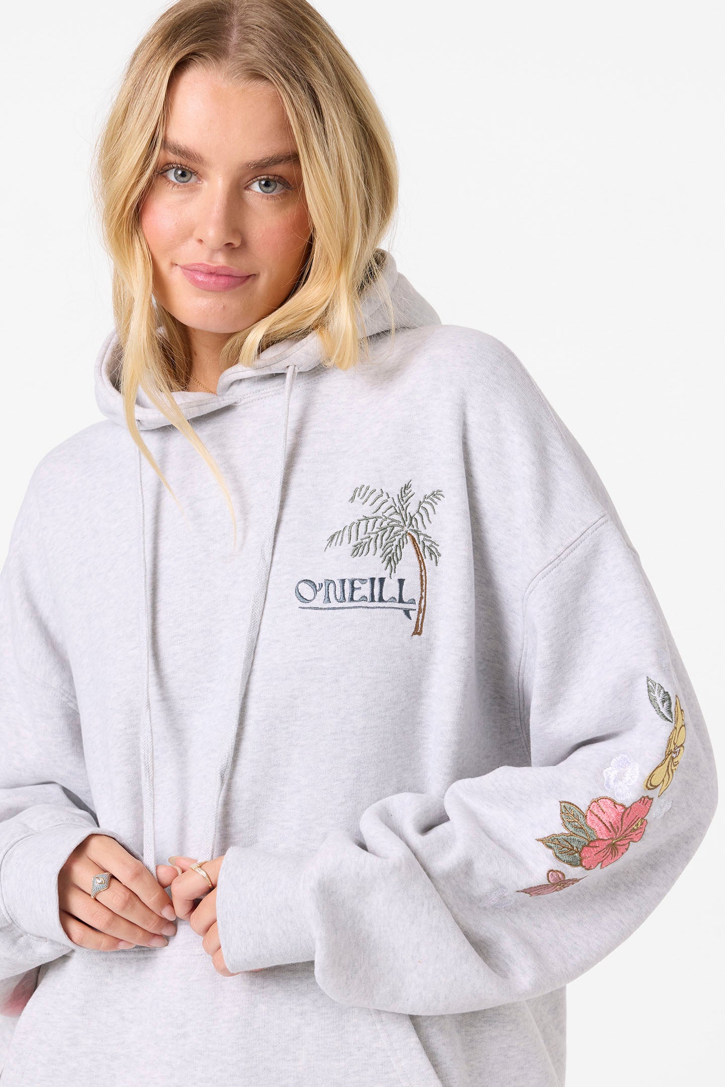 Lush Oversized Hoodie Pullover Fleece - Heather Grey | O'Neill