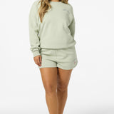Petal Oversized Crew Neck Fleece