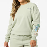 Petal Oversized Crew Neck Fleece