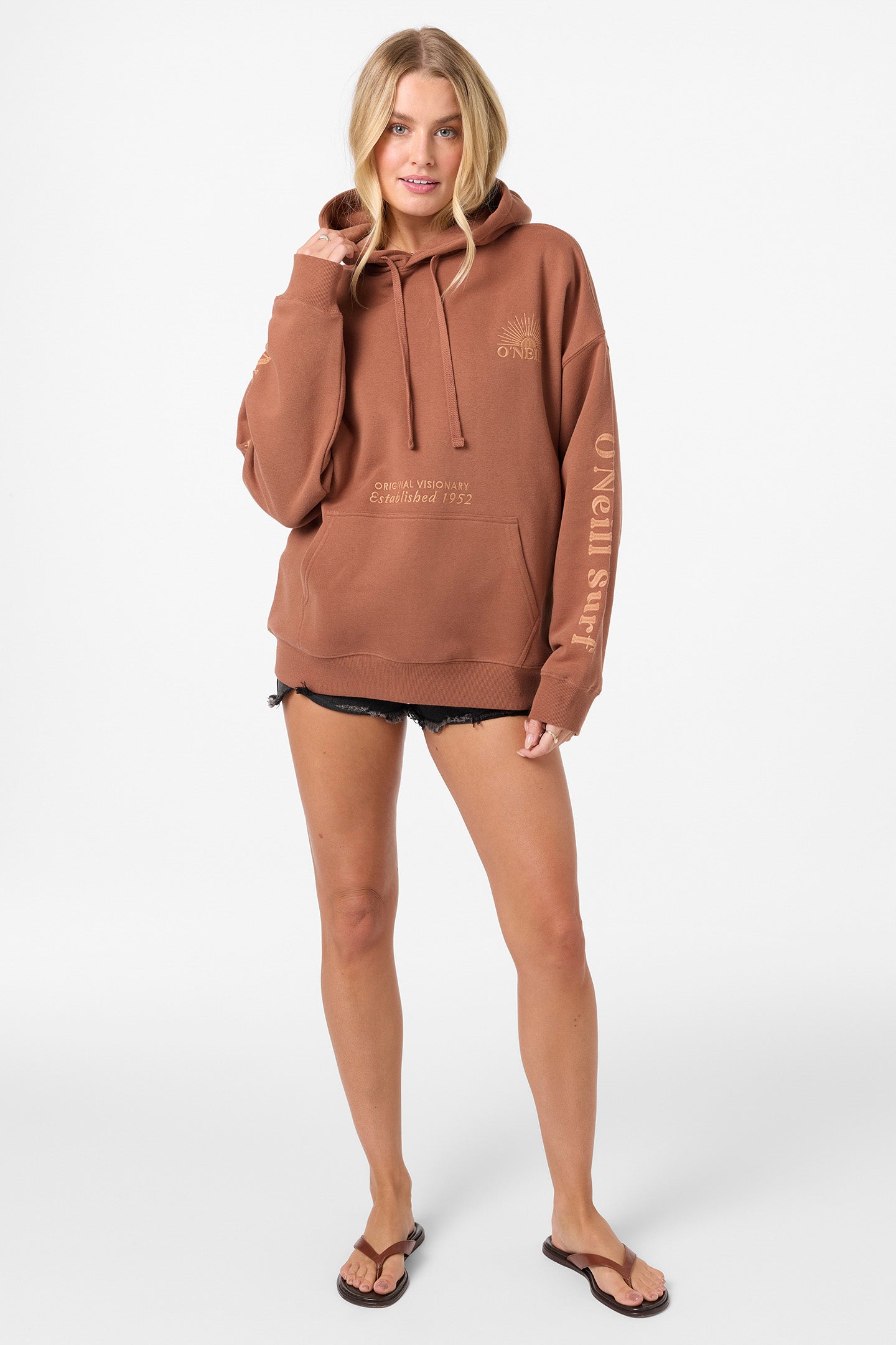 Chore Break Oversized Hoodie Pullover Fleece - Carob Brown | O'Neill