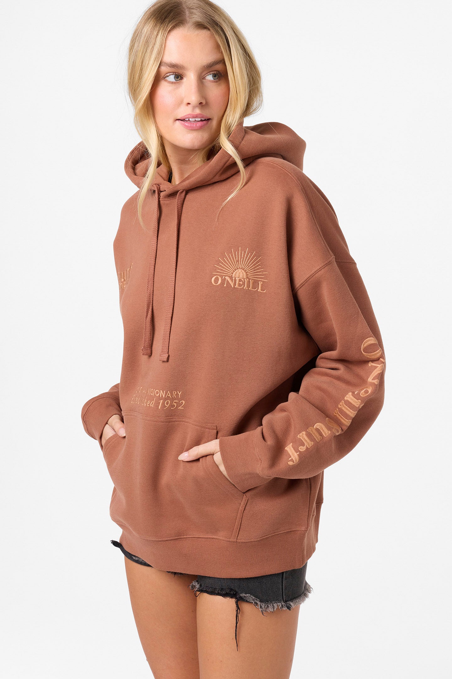 Chore Break Oversized Hoodie Pullover Fleece - Carob Brown | O'Neill