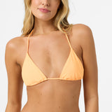 Saltwater Solids Venice Triangle Top - Neon Apricot Nectar | O'Neill