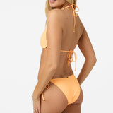 Saltwater Solids Venice Triangle Top - Neon Apricot Nectar | O'Neill