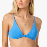 Saltwater Solids Pismo Bralette Top - Check w/ Morgan - Blue | O'Neill