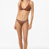Saltwater Solids Pismo Bralette Top - Coconut Brown | O'Neill