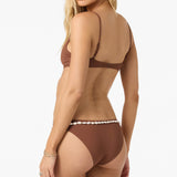Saltwater Solids Pismo Bralette Top - Coconut Brown | O'Neill