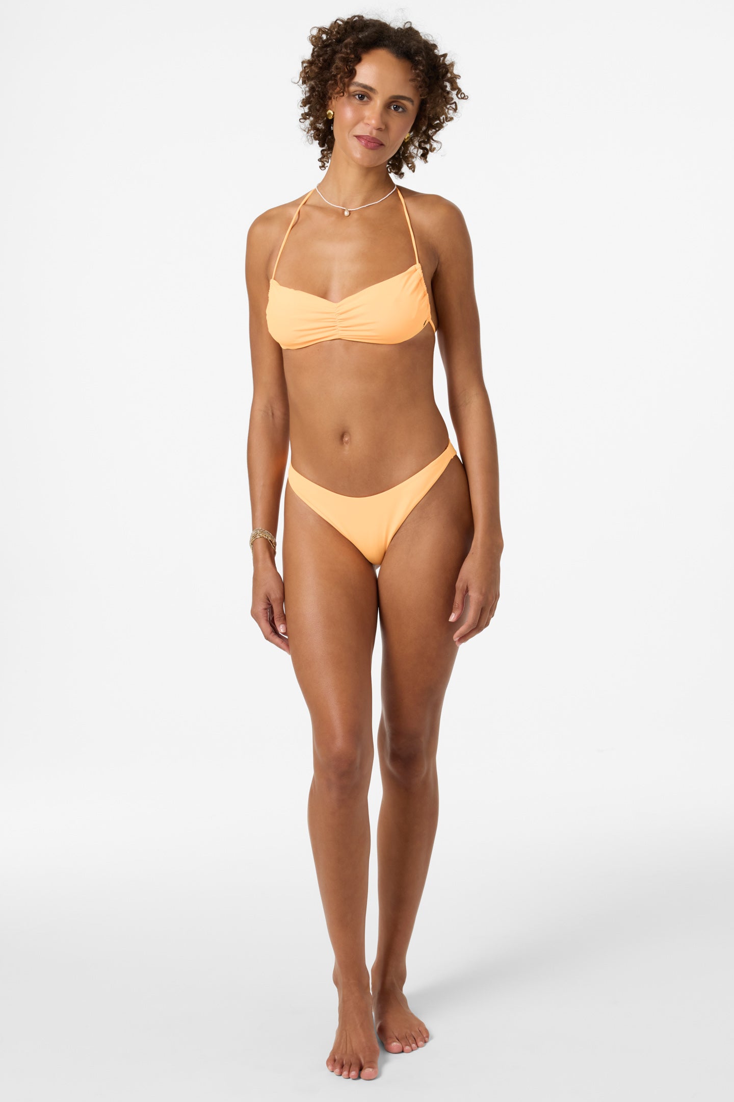 Saltwater Solids Tidal Bralette Top - Neon Apricot Nectar | O'Neill