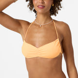 Saltwater Solids Tidal Bralette Top - Neon Apricot Nectar | O'Neill