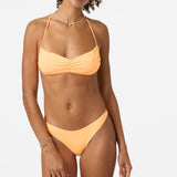 Saltwater Solids Tidal Bralette Top - Neon Apricot Nectar | O'Neill