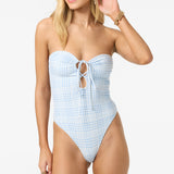 Catamaran Plaid Poolside One-Piece