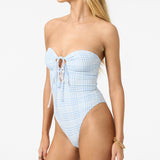 Catamaran Plaid Poolside One-Piece