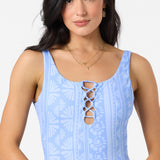 Surf Abstract Hillrose One-Piece