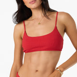Shorebreak Rib Surfside Bralette Top - Lifeguard Red | O'Neill