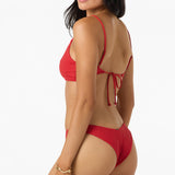 Shorebreak Rib Surfside Bralette Top - Lifeguard Red | O'Neill