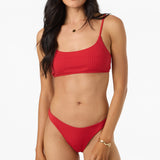 Shorebreak Rib Hermosa Skimpy Bottoms - Lifeguard Red | O'Neill