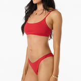 Shorebreak Rib Hermosa Skimpy Bottoms - Lifeguard Red | O'Neill