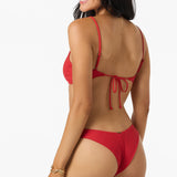 Shorebreak Rib Hermosa Skimpy Bottoms - Lifeguard Red | O'Neill