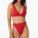 Shorebreak Rib Cancun Bralette Top - Lifeguard Red | O'Neill